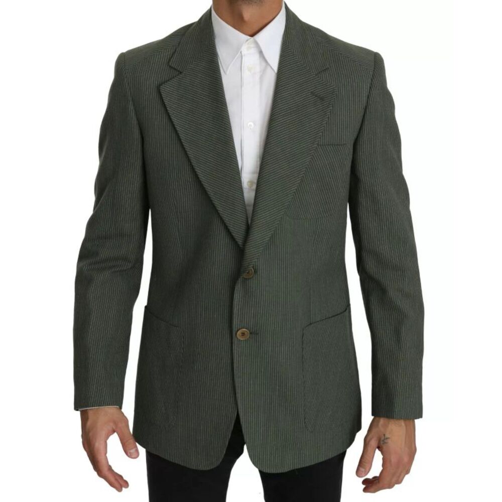 Romeo Gigli Green Linen Blazer One Piece Single Breasted Men's Jacket - Picture 1 of 5